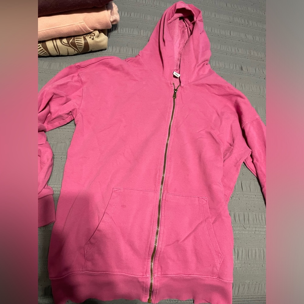 Pink zip up